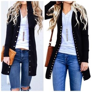 Black Cardigan XL